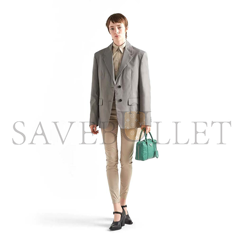 Pra*a medium antique nappa leather top handle bag 1bb092 (24*15.5*7cm)